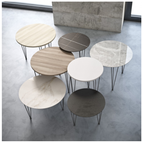 TAVOLINO ROTONDO PIRAMIDE 1061-G, 1062-G, 1063-G - MACONI