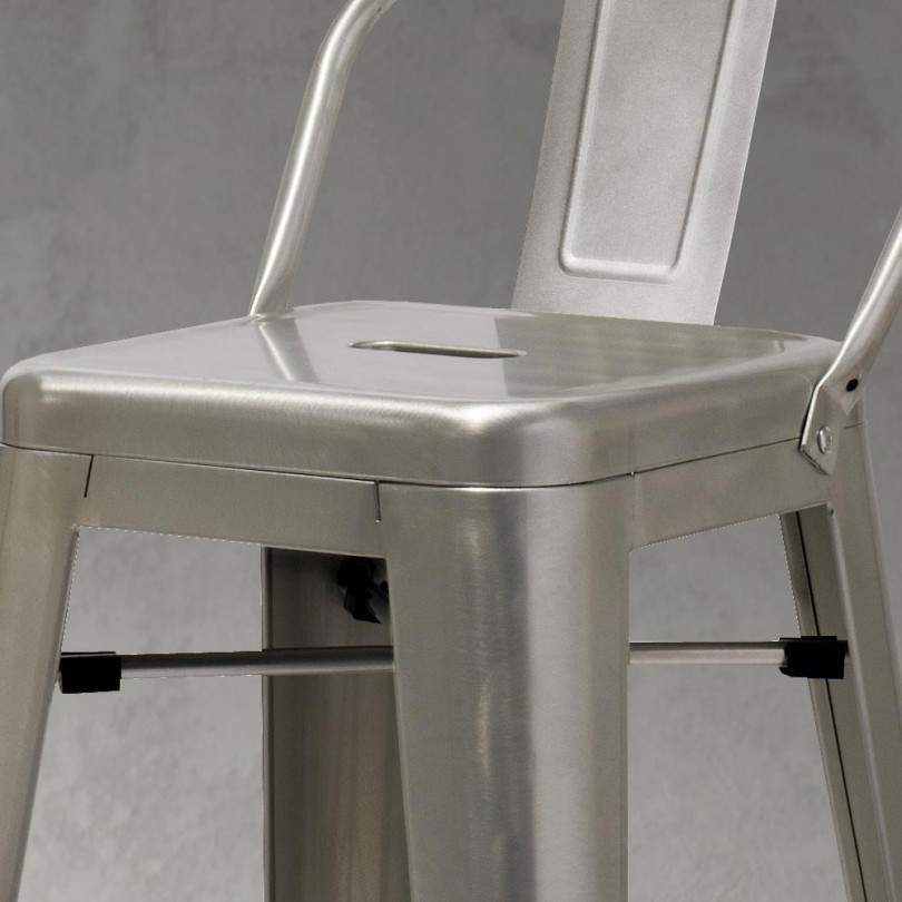 Sgabello ROUTE 66 BLACK STOOL Art....