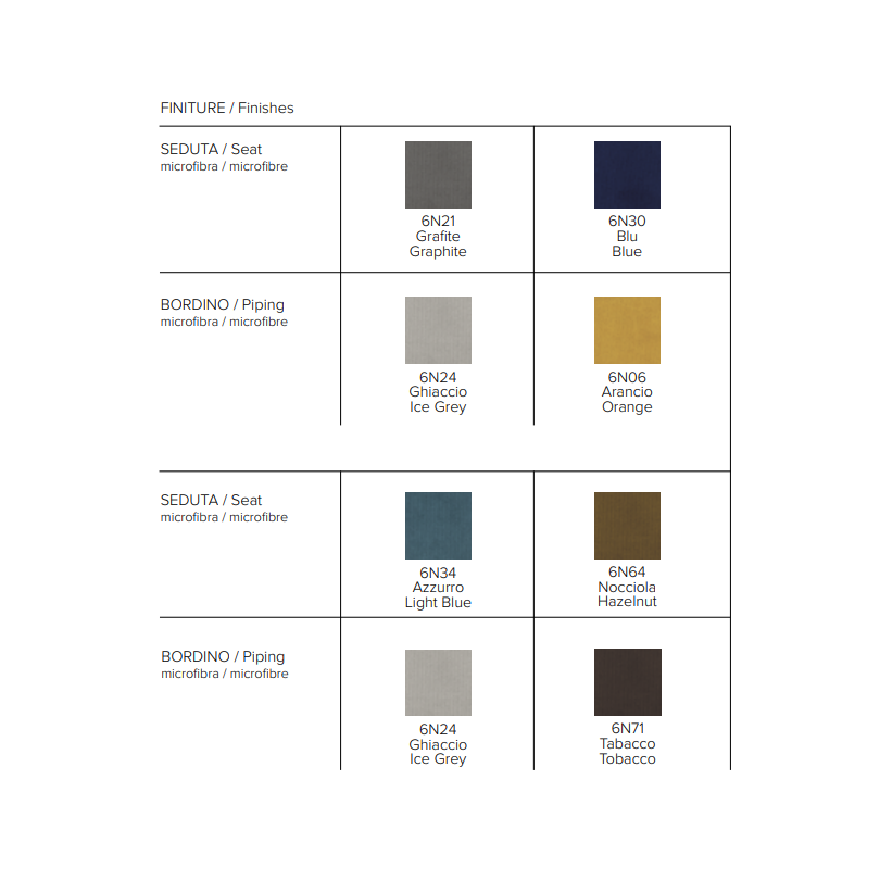 Sedia DALLAS con rivestimento in...