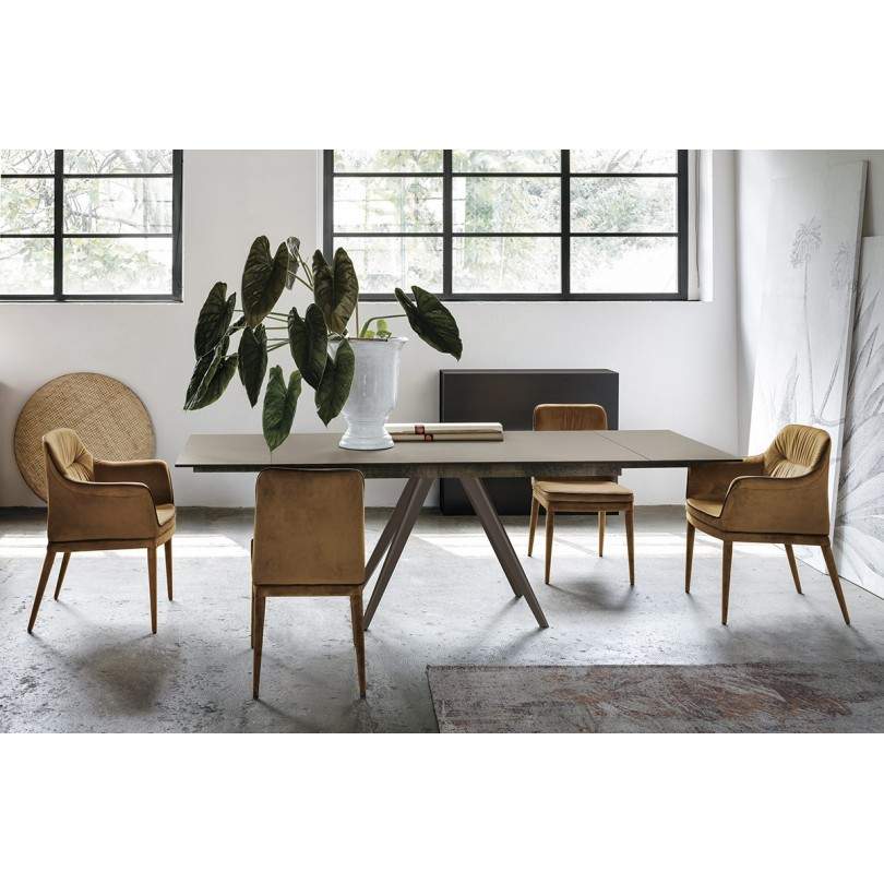 Sedia DALLAS con rivestimento in...