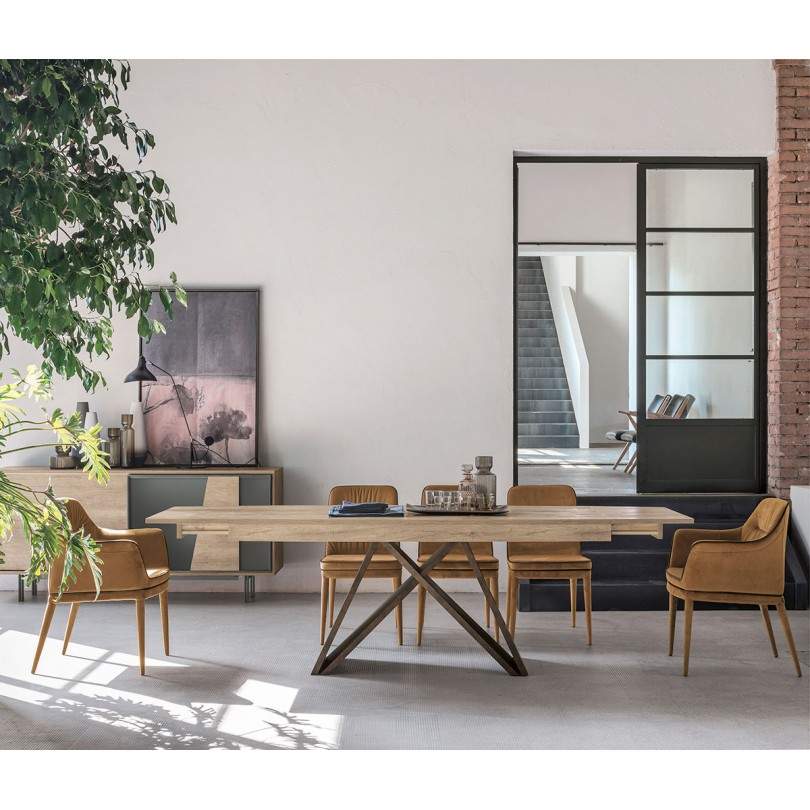 Sedia DALLAS con rivestimento in...