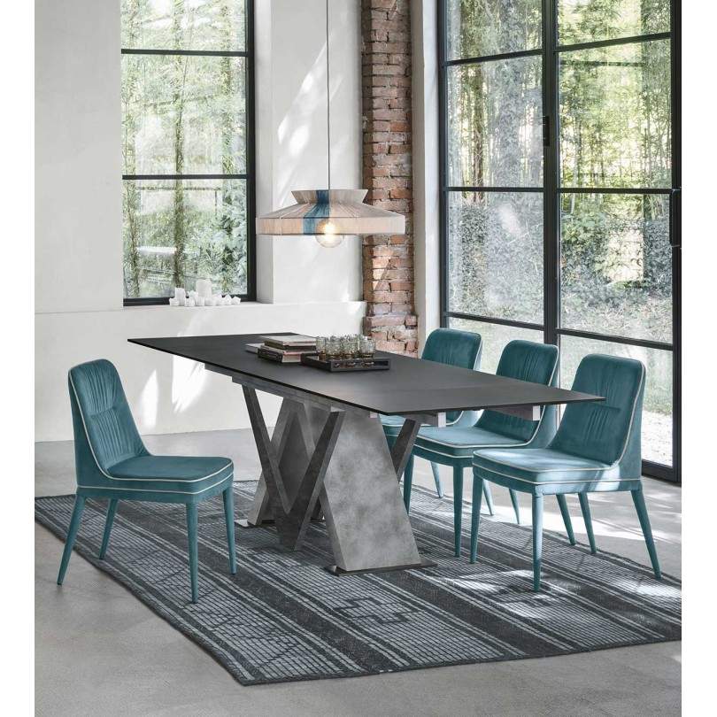 Sedia DALLAS con rivestimento in...