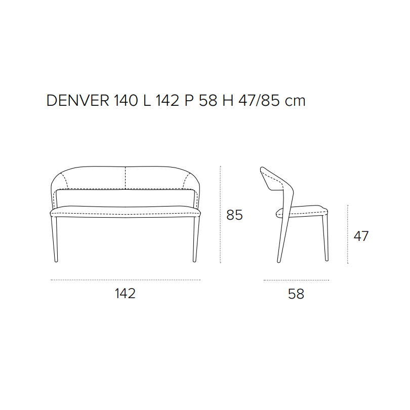 PANCA DENVER con rivestimento in... PANCA DENVER con rivestimento in...