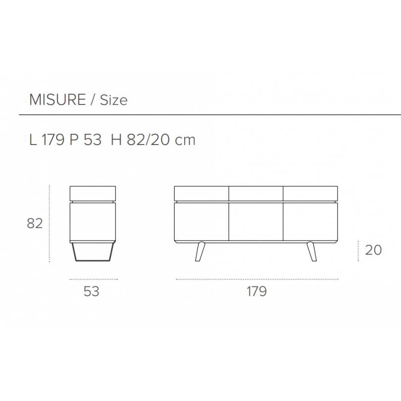 Madia ELECTA realizzata in laminato...