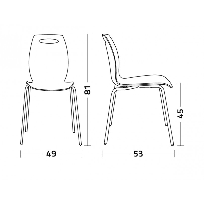 Sedia BIP struttura in metallo...