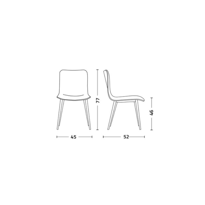 Sedia DANDY.TT seduta in legno di... Sedia DANDY.TT seduta in legno di...