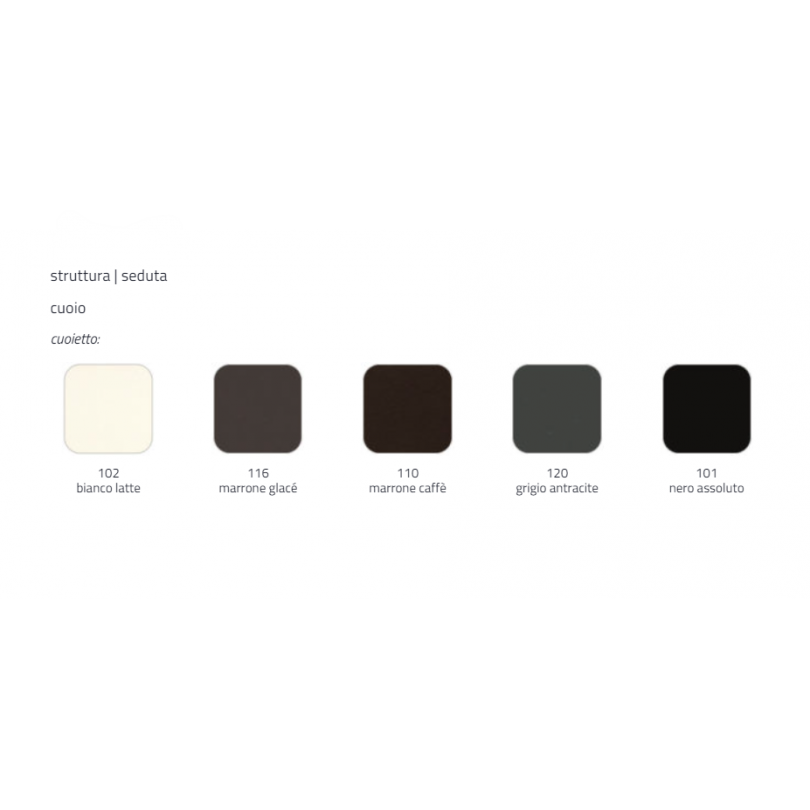 Sedia KARLA struttura in acciaio...