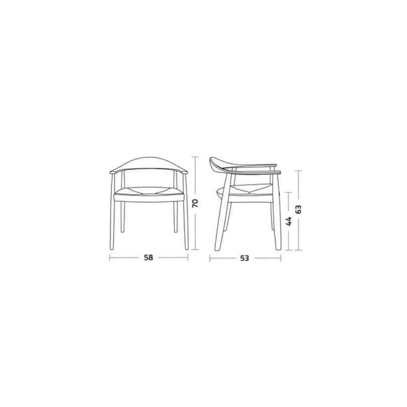 Sedia Odyssè.m struttura in legno di...