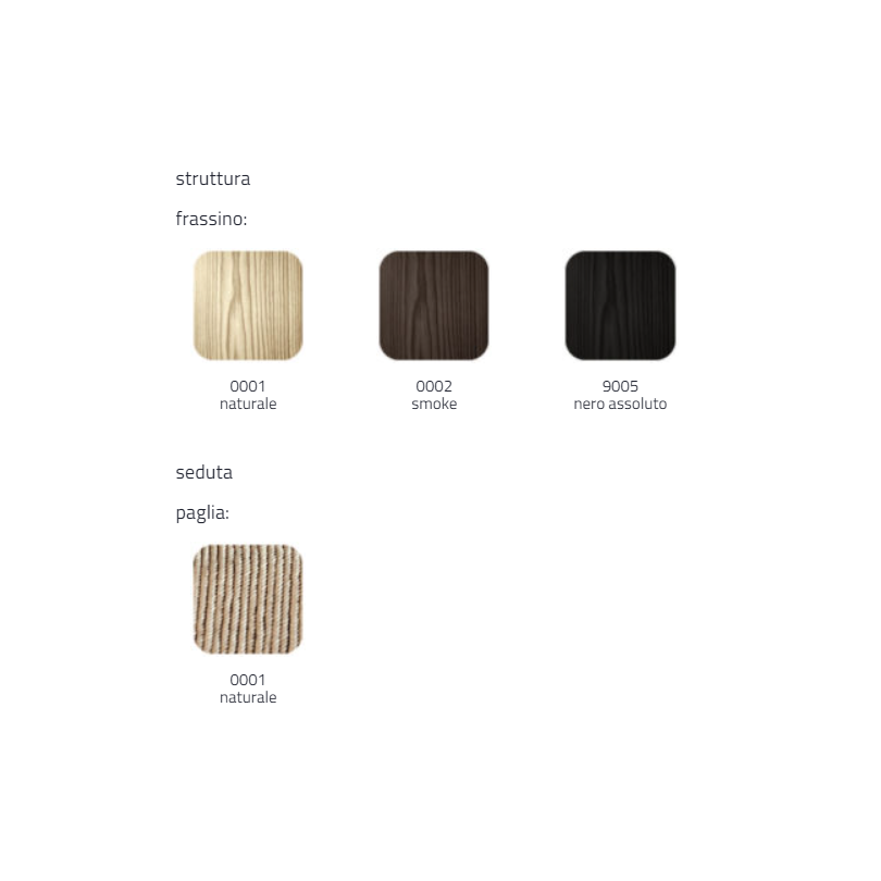 Sedia Odyssè.m struttura in legno di...