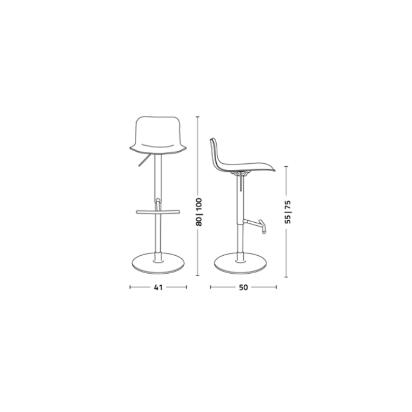 Sgabello DANDY SWING girevole seduta...