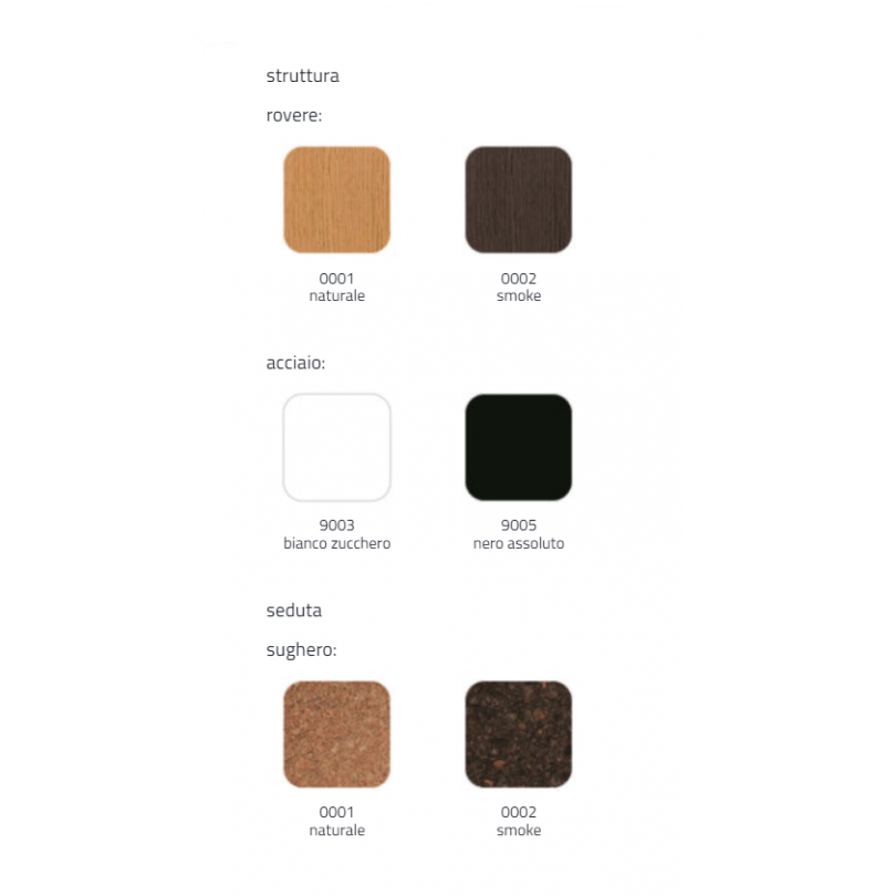 Sgabello JACK Jr. struttura in legno...