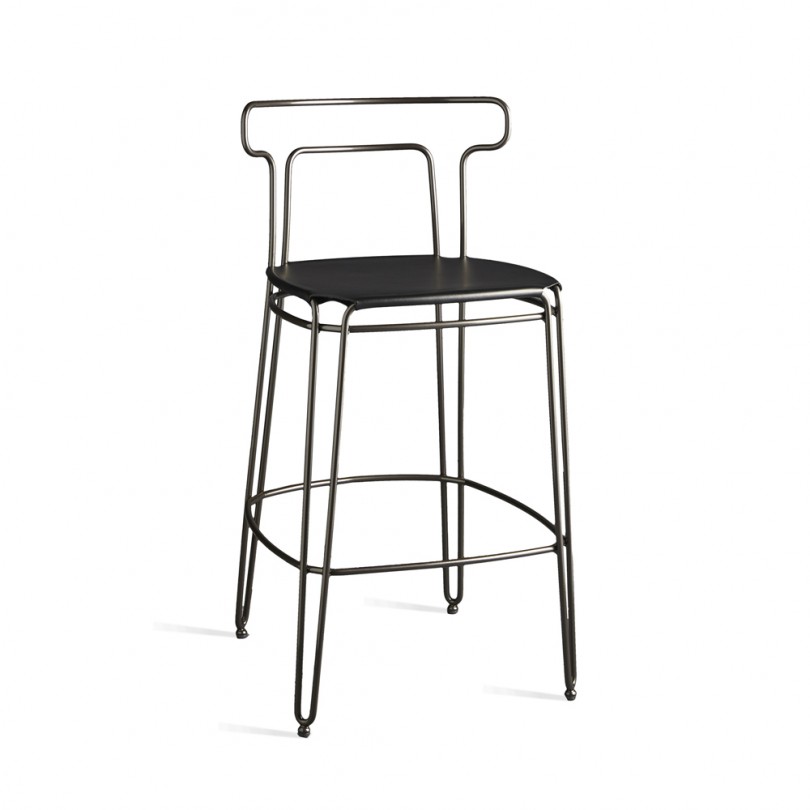 Sgabello JACKIE seduta in cuoio...