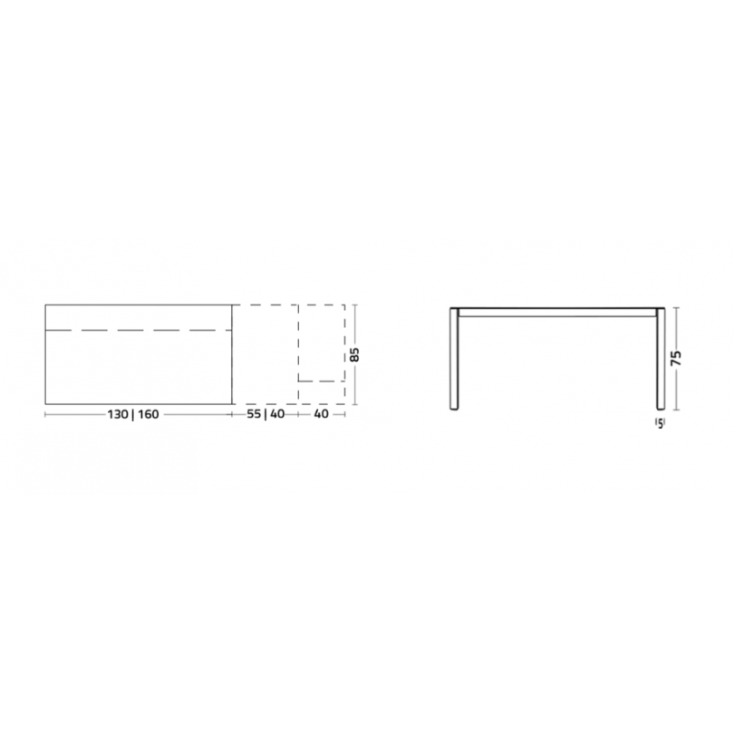 Tavolo allungabile PIET piano lamiera... Tavolo allungabile PIET piano lamiera...