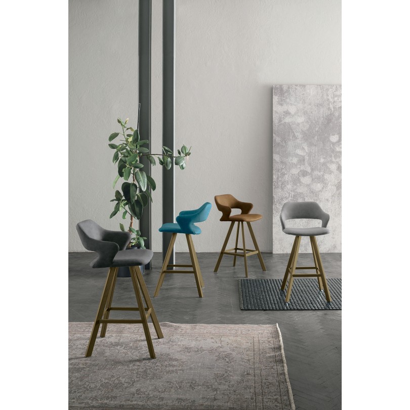 Sgabello fisso SEATTLE PLUS con...