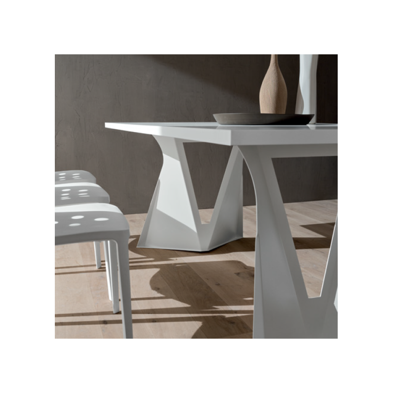 Tavolo CLAUDIO struttura in metallo -...