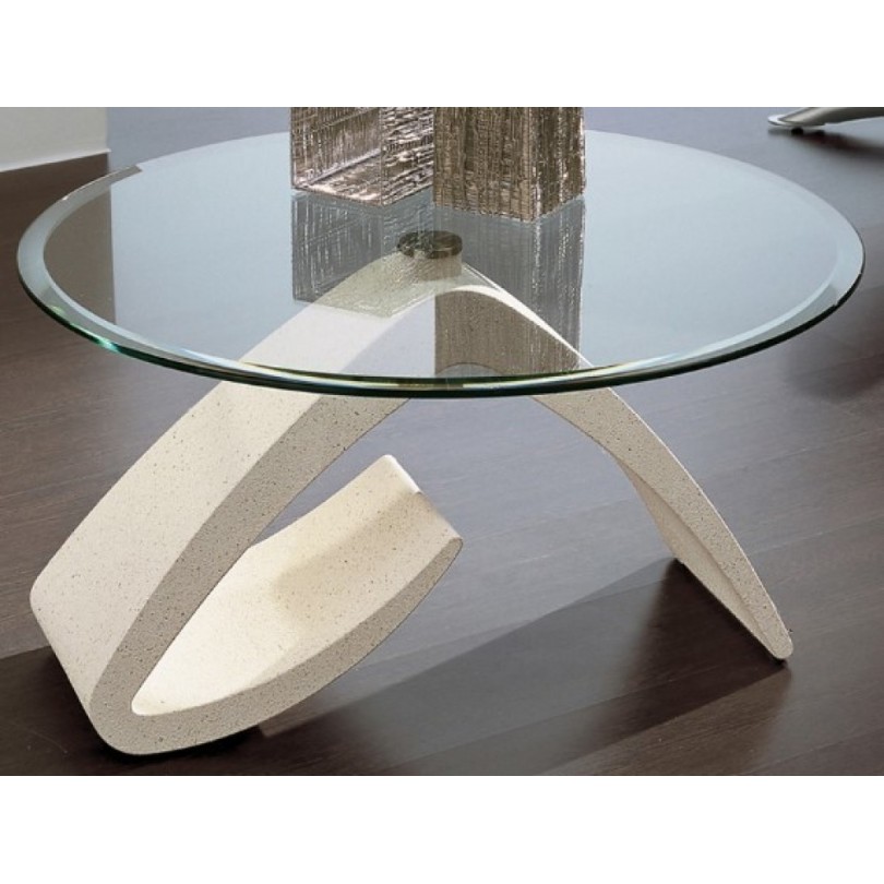 Tavolino Cinzia piano in vetro - La...
