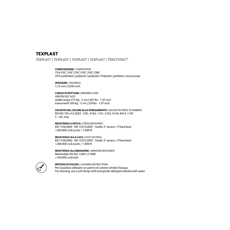 Sedia Lola realizzata in texplast...