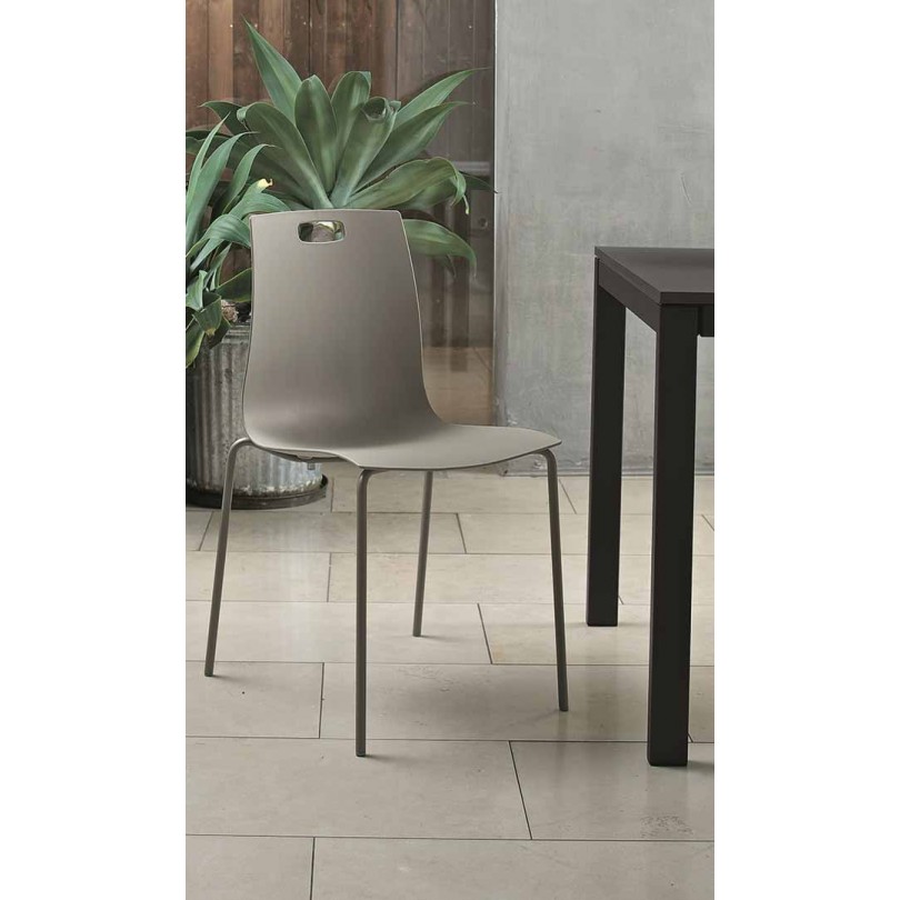 Sedia Olly seduta in polipropilene -...