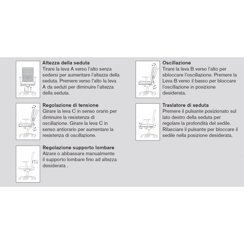 Sedia TAM con imbottitura in...