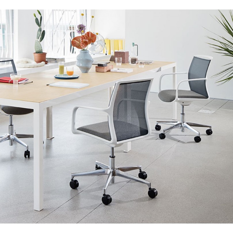 Sedia visitatore ZED con schienale in...