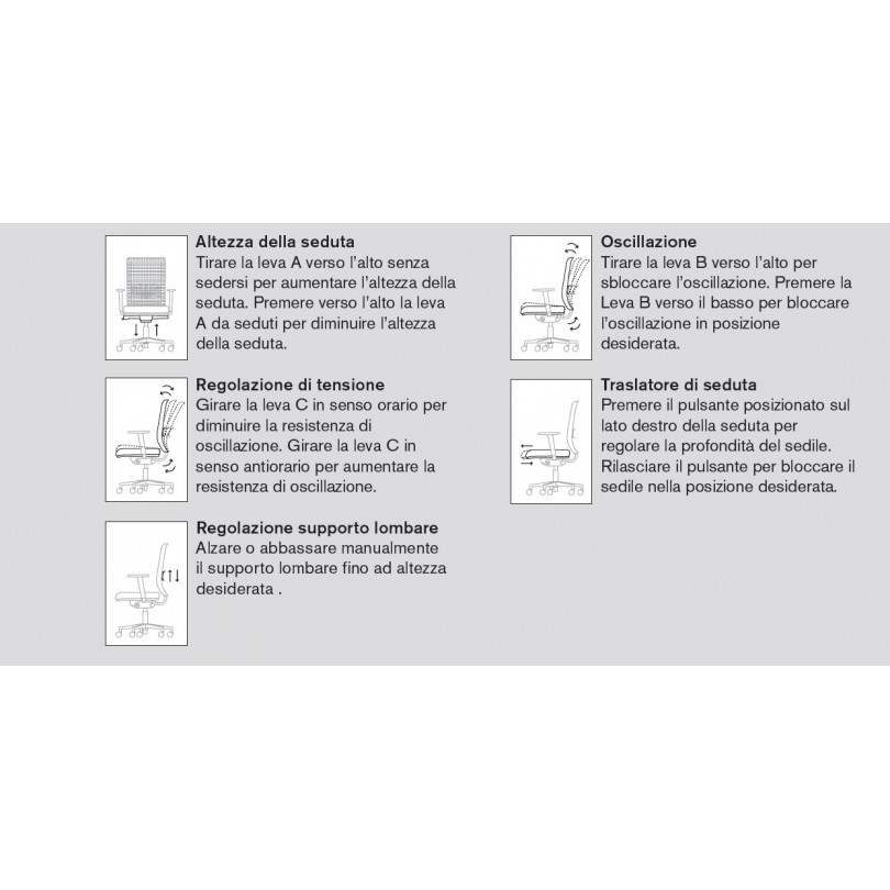 Sedia LEX con poggiatesta - MILANI