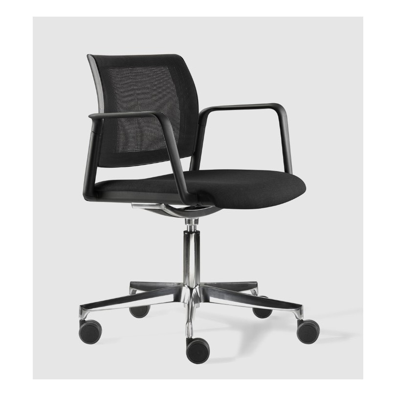 Sedia visitatore LEX con schienale in...