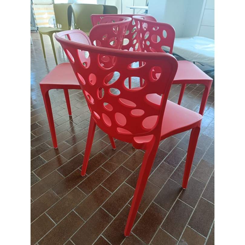 set 4 pz. sedia mod. AMBER...