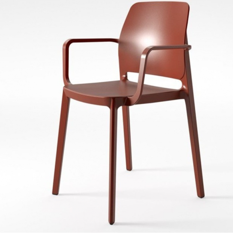 Sedia TIPA con braccioli impilabile -...