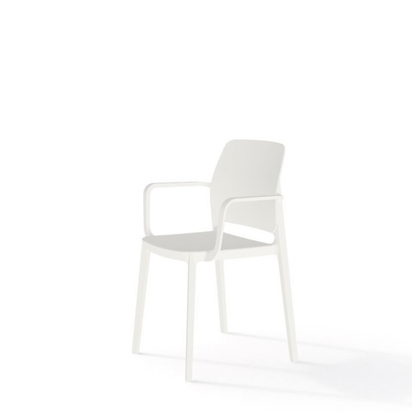 Sedia TIPA con braccioli impilabile -...