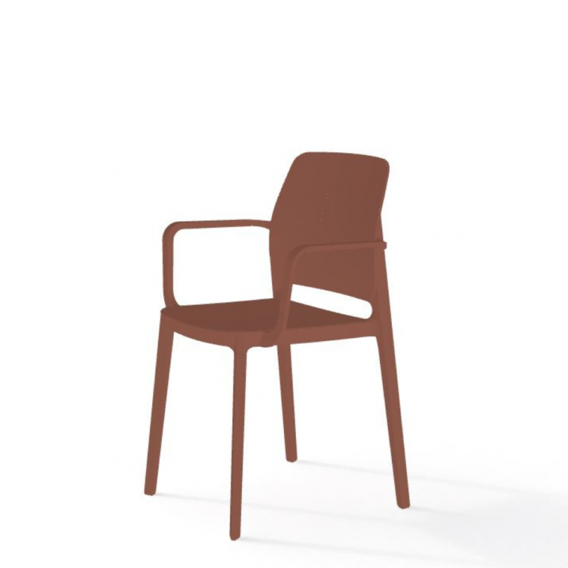 Sedia TIPA con braccioli impilabile -...