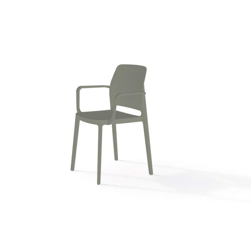 Sedia TIPA con braccioli impilabile -...