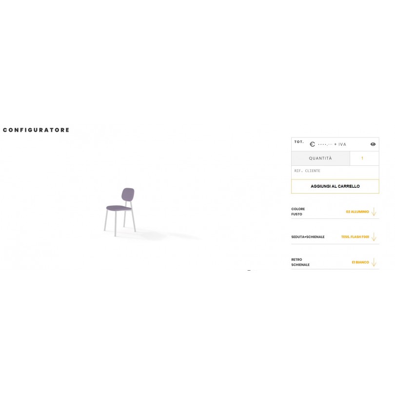 SEDIA TATA YOUNG 4 IMBOTTITA CON... SEDIA TATA YOUNG 4 IMBOTTITA CON...