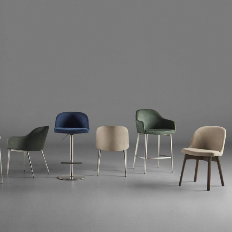 Sedia "MEGHAN.TT" rivestimento in...