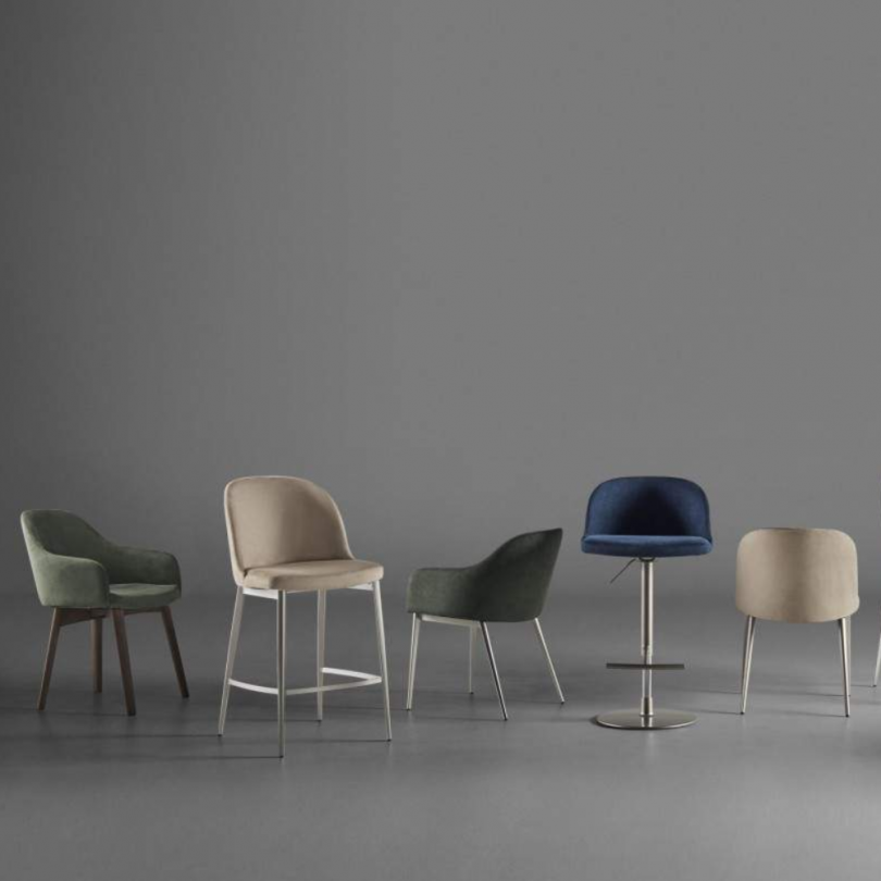 Sedia "MEGHAN.P.TT" rivestimento in...