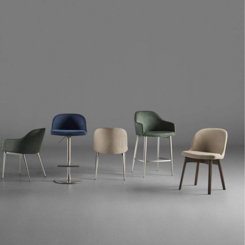 Sedia "MEGHAN.W" rivestimento in...