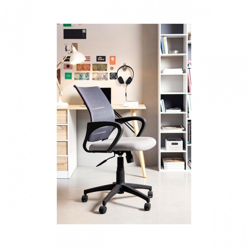 SEDIA UFF. C-BR MARION GRIGIO