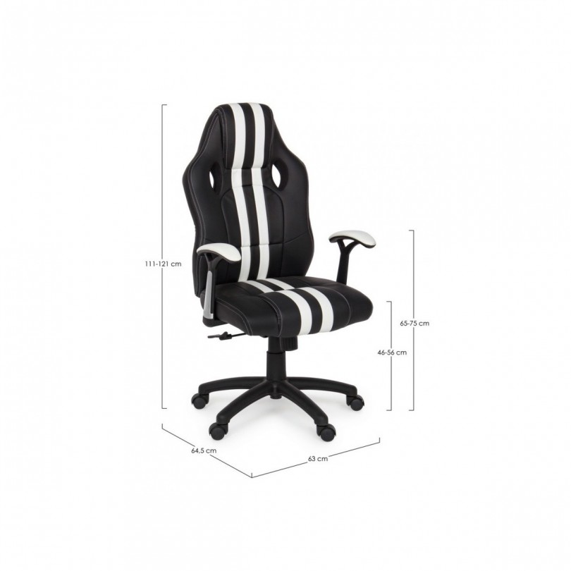 POLTRONA UFFICIO C-BR SPIDER BIANCO