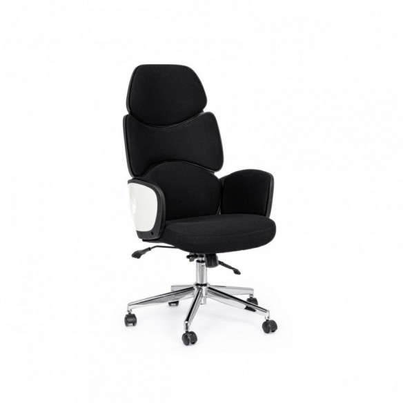 POLTRONA UFF. ARMSTRONG NERO-BIANCO