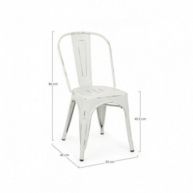 SEDIA MINNESOTA BIANCO ANTICO 2