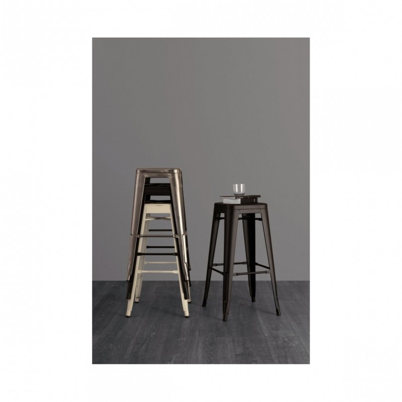 SGABELLO BAR MINNESOTA BIANCO ANTICO H76