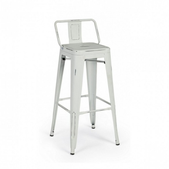 SGABELLO BAR NEW JERSEY C-SC BIANCO ANT.