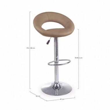 SGABELLO BAR CHEYENNE TORTORA 2