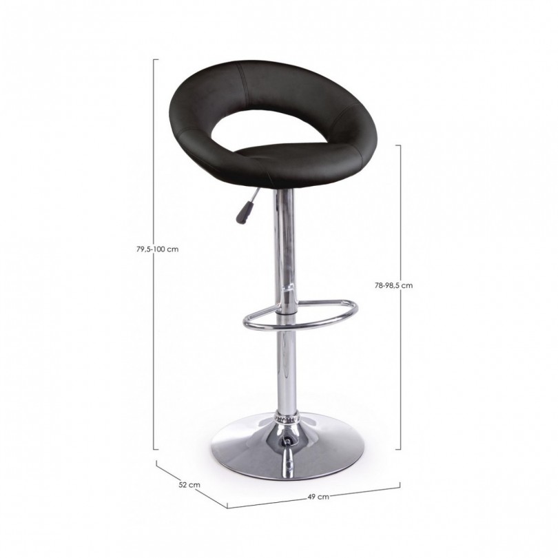 SGABELLO BAR CHEYENNE NERO