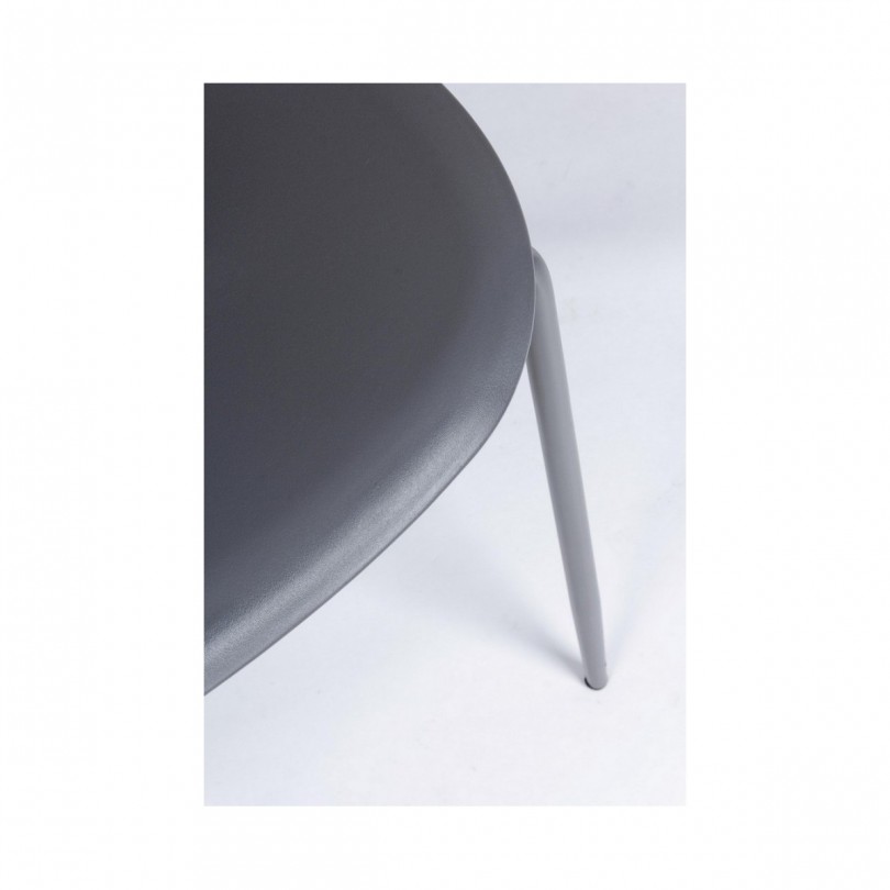 SEDIA IRIS PLASTICA GRIGIO
