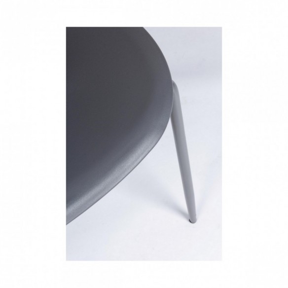 SEDIA IRIS PLASTICA GRIGIO