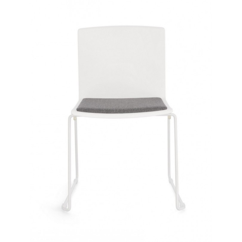 SEDIA GIULIA BIANCO/BIANCO