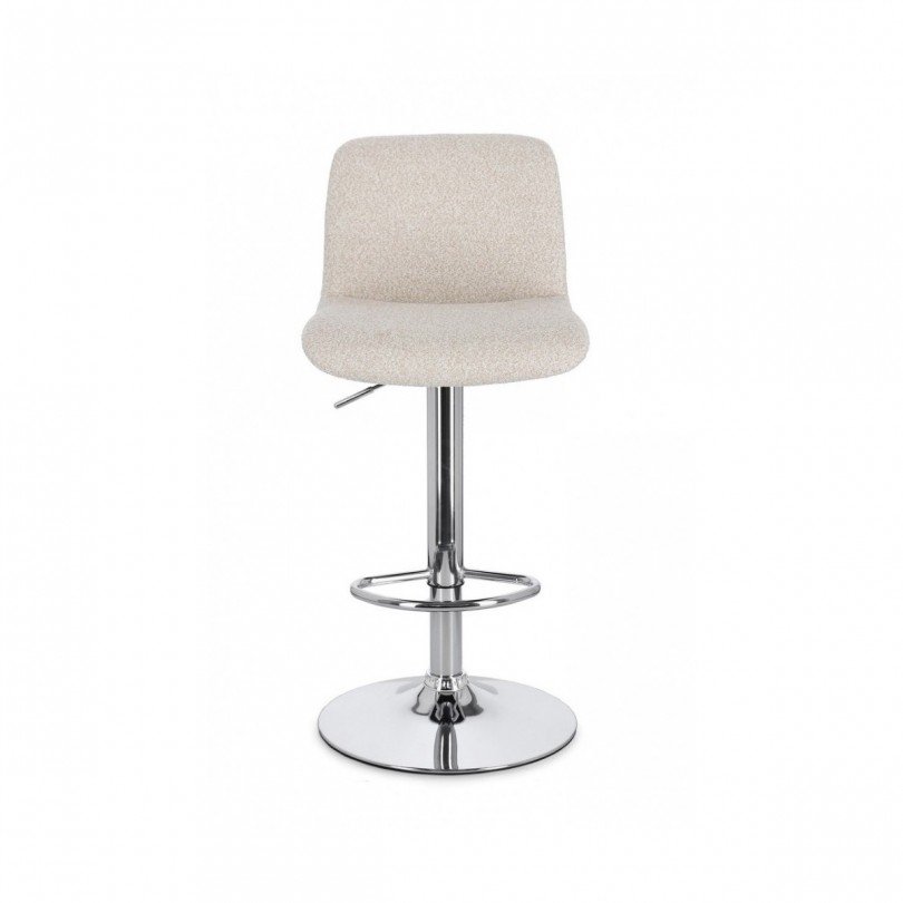 SGABELLO BAR RAFAEL CROMO-BEIGE