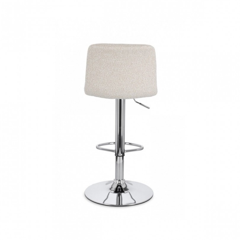 SGABELLO BAR RAFAEL CROMO-BEIGE