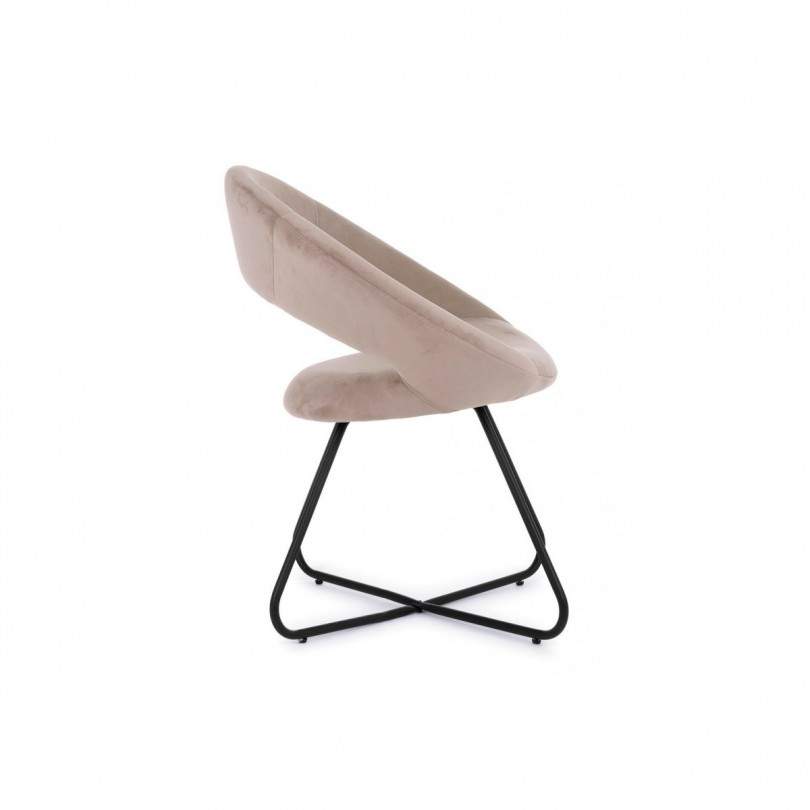 POLTRONA VANITY NERO VELLUTO TORTORA POLTRONA VANITY NERO VELLUTO TORTORA