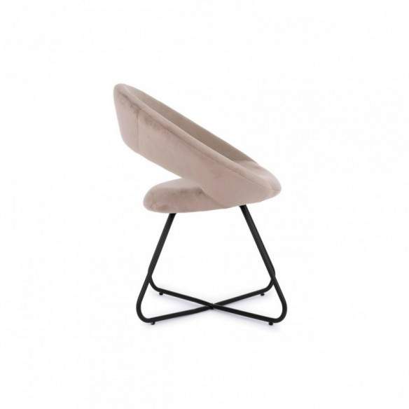 POLTRONA VANITY NERO VELLUTO TORTORA POLTRONA VANITY NERO VELLUTO TORTORA